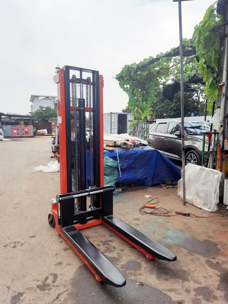Xe nâng tay cao 1 tấn nâng cao 3m hãng Maihui